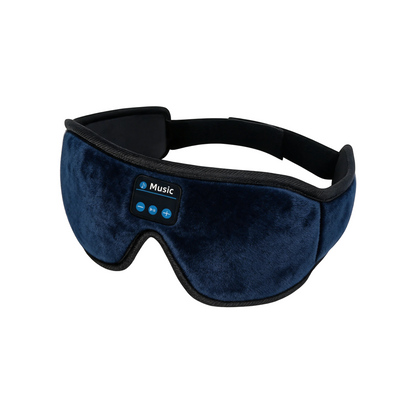 Royal blue Bluetooth sleep mask with built-in speakers